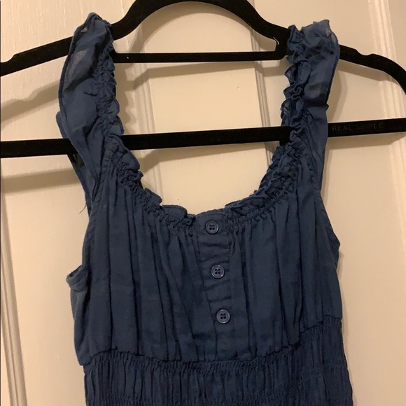 Navy cloth dress - Picture 2 of 2